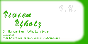 vivien ufholz business card